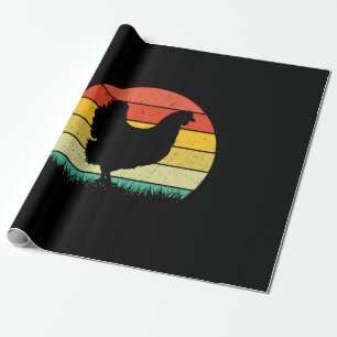 Chicken Art Chicken Retro Vintaage Wrapping Paper