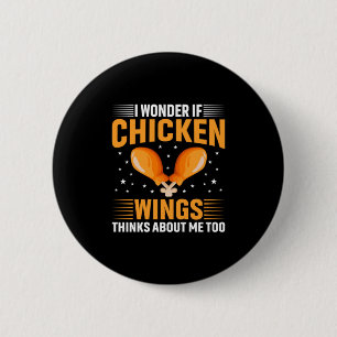Chicken Art Chicken Wing 2 Inch Round Button