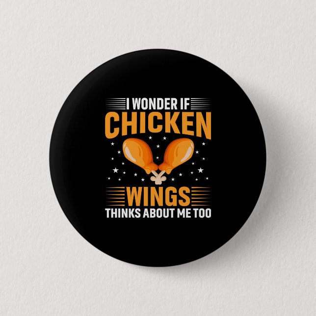 Chicken Art Chicken Wing 2 Inch Round Button (Front)