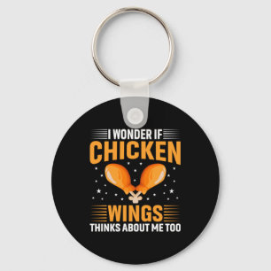 Chicken Art Chicken Wing Keychain