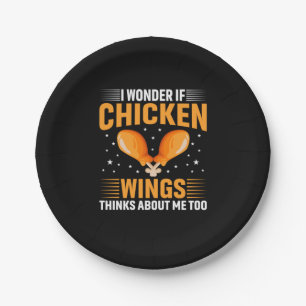 Chicken Art Chicken Wing Paper Plate