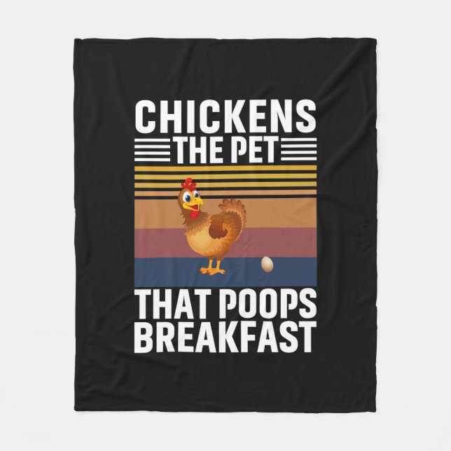 Chicken Art Chickens The Pet Fleece Blanket (Front)