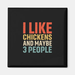 Chicken Art I Like Chickens Magnet