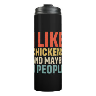 Chicken Art I Like Chickens Thermal Tumbler