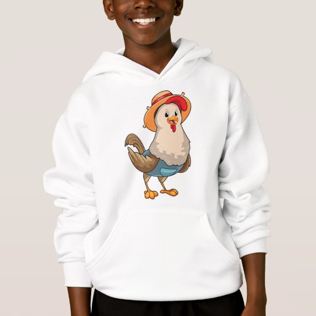 Chicken as Farmer with Hat (Front)