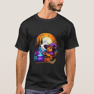 Chicken As Witch Horror Boo Ghost Halloween Funny T-Shirt