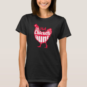 Chicken Aunt Graphic For Chicken Farmer Aunt T-Shirt
