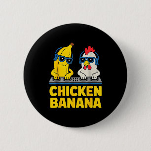 Chicken Banana Dj 2 Inch Round Button