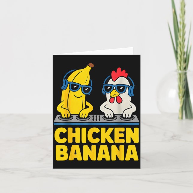 Chicken Banana Dj  Card (Front)
