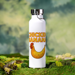 Chicken Banana Madness 🐔🍌 Water Bottle
