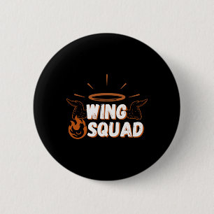 Chicken Bbq Wings Squad Family Party Wing Lovers 2 Inch Round Button