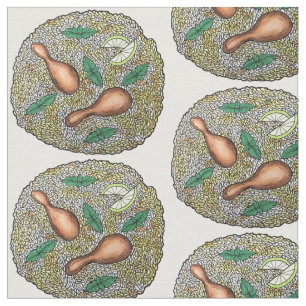 Chicken Biryani Indian Mixed Rice Dish Food Dinner Fabric