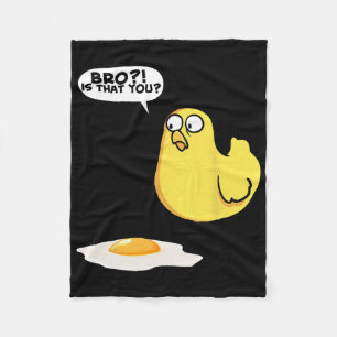 Chicken Bro Is That You Chicken  Fleece Blanket