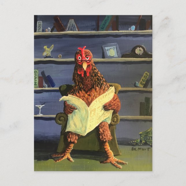 CHICKEN BUCK-BUCK DO NOT DISTURB POSTCARD (Front)