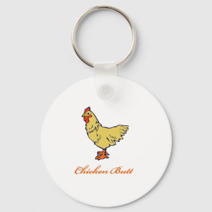 Chicken Butt Keychain