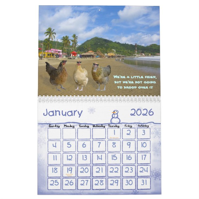Chicken Calendar (Jan 2026)
