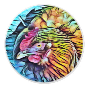CHICKEN CERAMIC KNOB