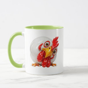 Chicken Character Illustration Mug