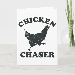 Chicken Chaser Funny Toddler Professional Chicken Card
