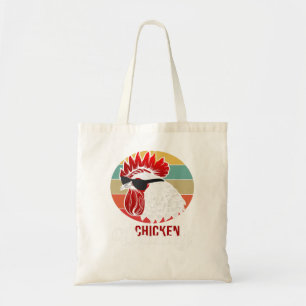 Chicken Chick Mens Vintage Chicken Daddy Retro Far Tote Bag