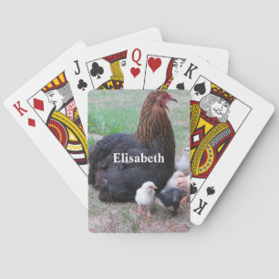chicken, chicks, chickens, chick, animal, bird, pl playing cards