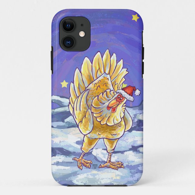 Chicken Christmas Case-Mate iPhone Case (Back)