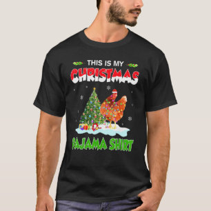 Chicken Christmas Lights This Is My Christmas Paja T-Shirt