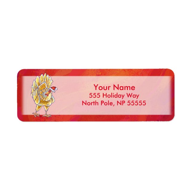 Chicken Christmas On Red (Front)