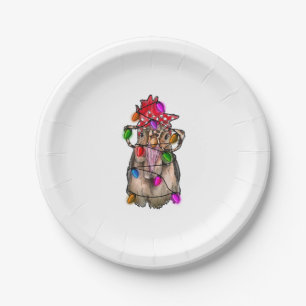 Chicken Christmas  Paper Plate