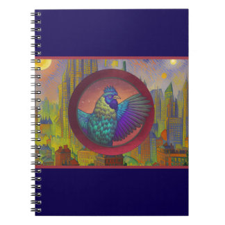 Chicken circle design Desk Mat Notebook