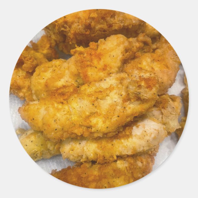 CHICKEN CLASSIC ROUND STICKER (Front)
