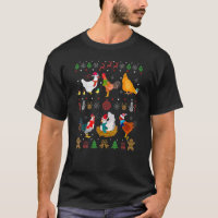 Chicken Collection Christmas Sweater Santa Chicken