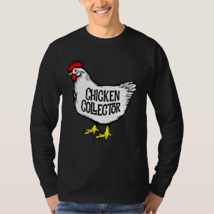 Chicken Collector Backyard Farm Clucking Hen Graph T-Shirt