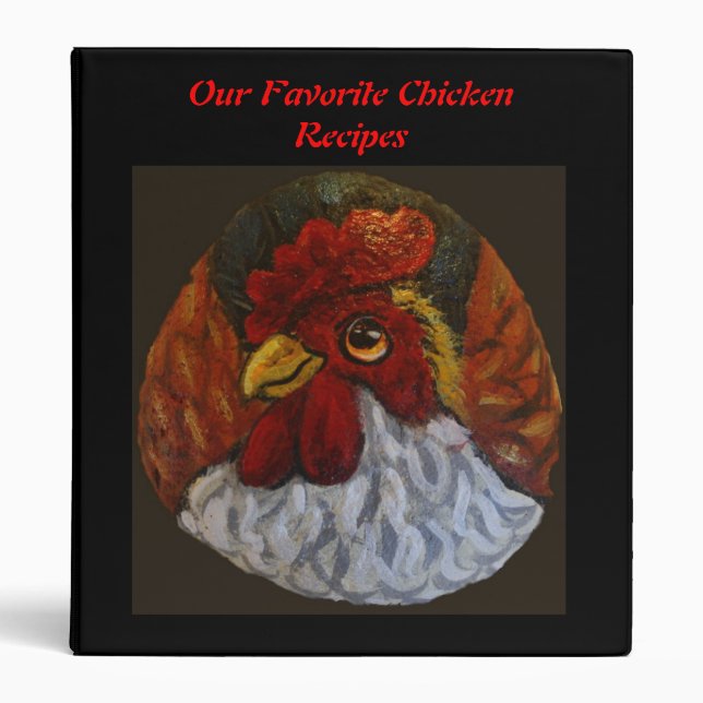 Chicken Cookbook Binder (Front)