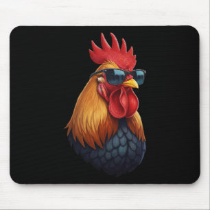 Chicken Coop Boss Rooster With Shades Mouse Pad
