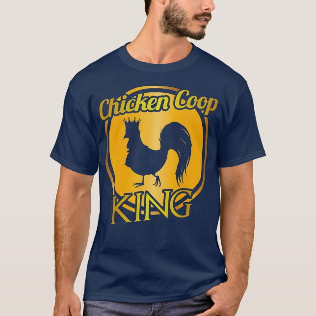 Chicken Coop King Farming Themed Animal Tee (Front)