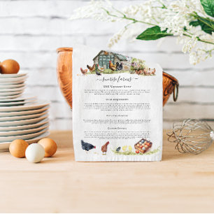 Chicken Coop   Rustic Farm Monogram Kitchen Towel