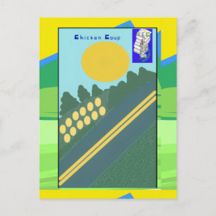 Chicken Coup Announcement Postcard