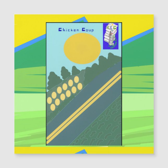 Chicken Coup Stocking Stuffer Magnetic Card (Front)