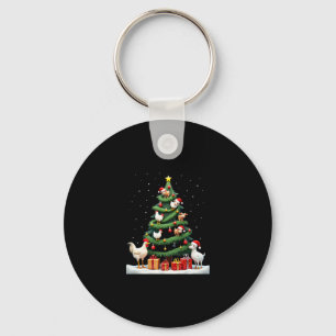Chicken Cow Goat Horse Farm Animal Farmer Christma Keychain
