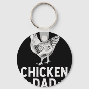 Chicken Dad Chicken Father Chicken Owner Chicken F Keychain