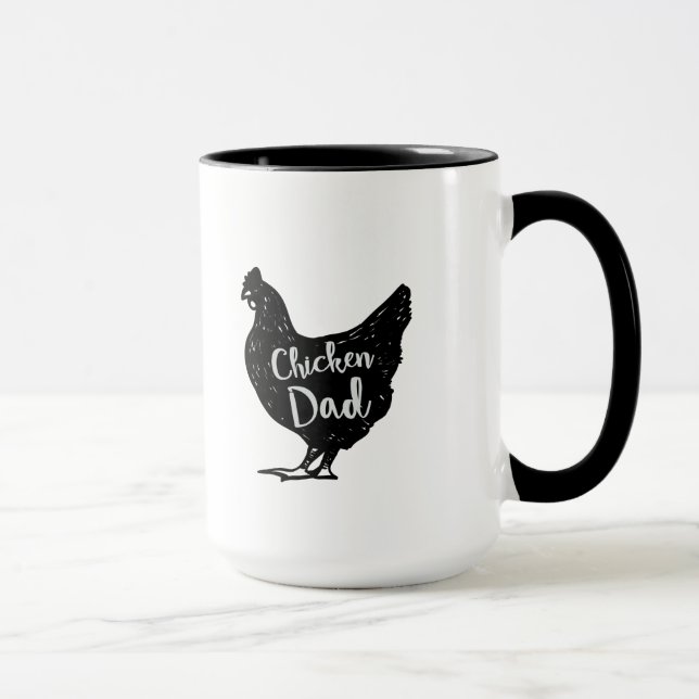 Chicken Dad Poultry Love  Fathers Day Gifts Mug (Right)