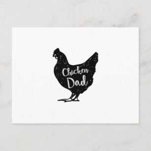 Chicken Dad Poultry Love  Fathers Day Gifts Postcard