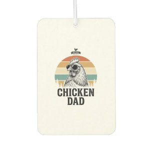 Chicken Dad Vintage Sunset Funny Chicken Lover Shi Air Freshener