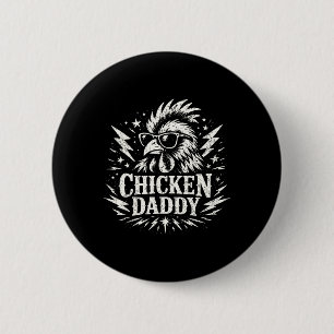 Chicken Daddy _1 2 Inch Round Button