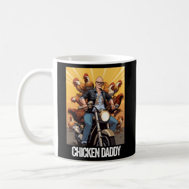 Chicken Daddy Chicken Father Farmer Poultry Father Coffee Mug (Left)