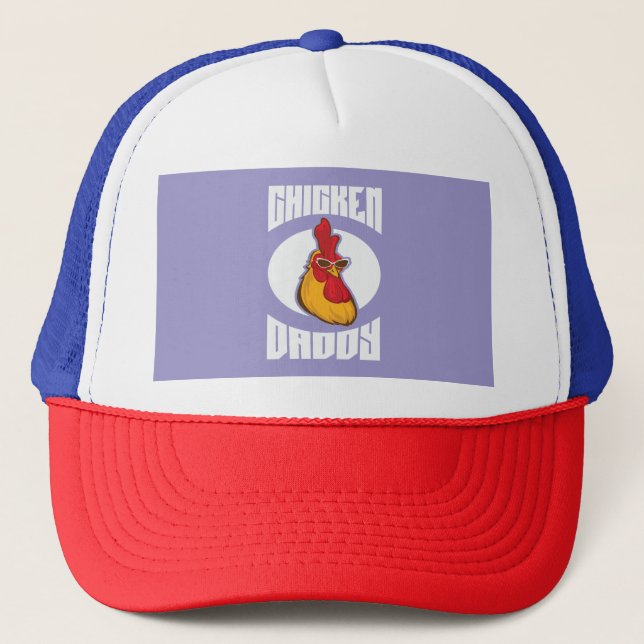 Chicken Daddy Farmed Poultry Trucker Hat (Front)