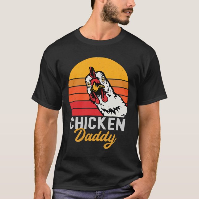 Chicken Daddy Vintage Farmer   T-Shirt (Front)