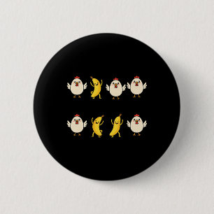 Chicken Dance-off Nanas Vs Chickens, Funny Chicken 2 Inch Round Button