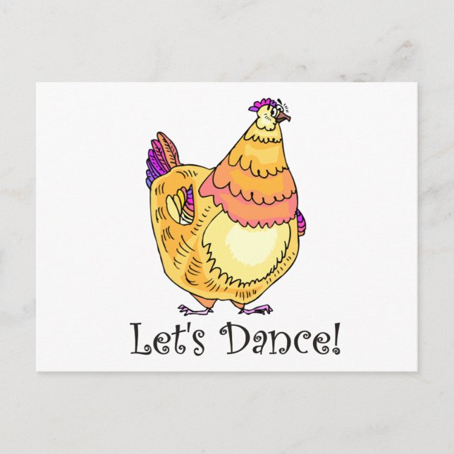 Chicken Dance Postcard (Front)